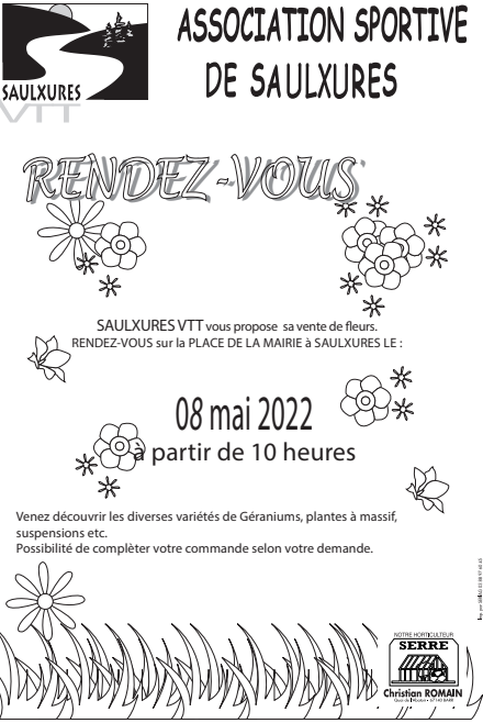 Vente des fleurs le 8 MAI à SAULXURES @ Maison des Loisirs | Saulxures | Grand Est | France