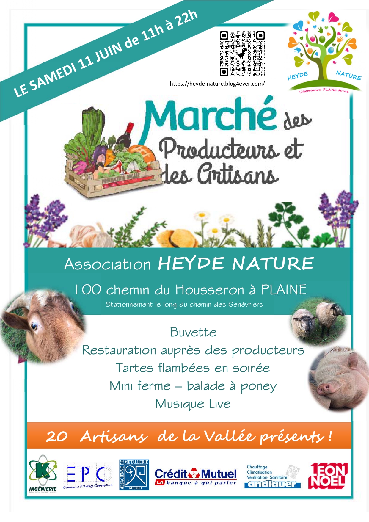Marché des Producteurs et des Artisans @ Association Heyde Nature | Plaine | Grand Est | France
