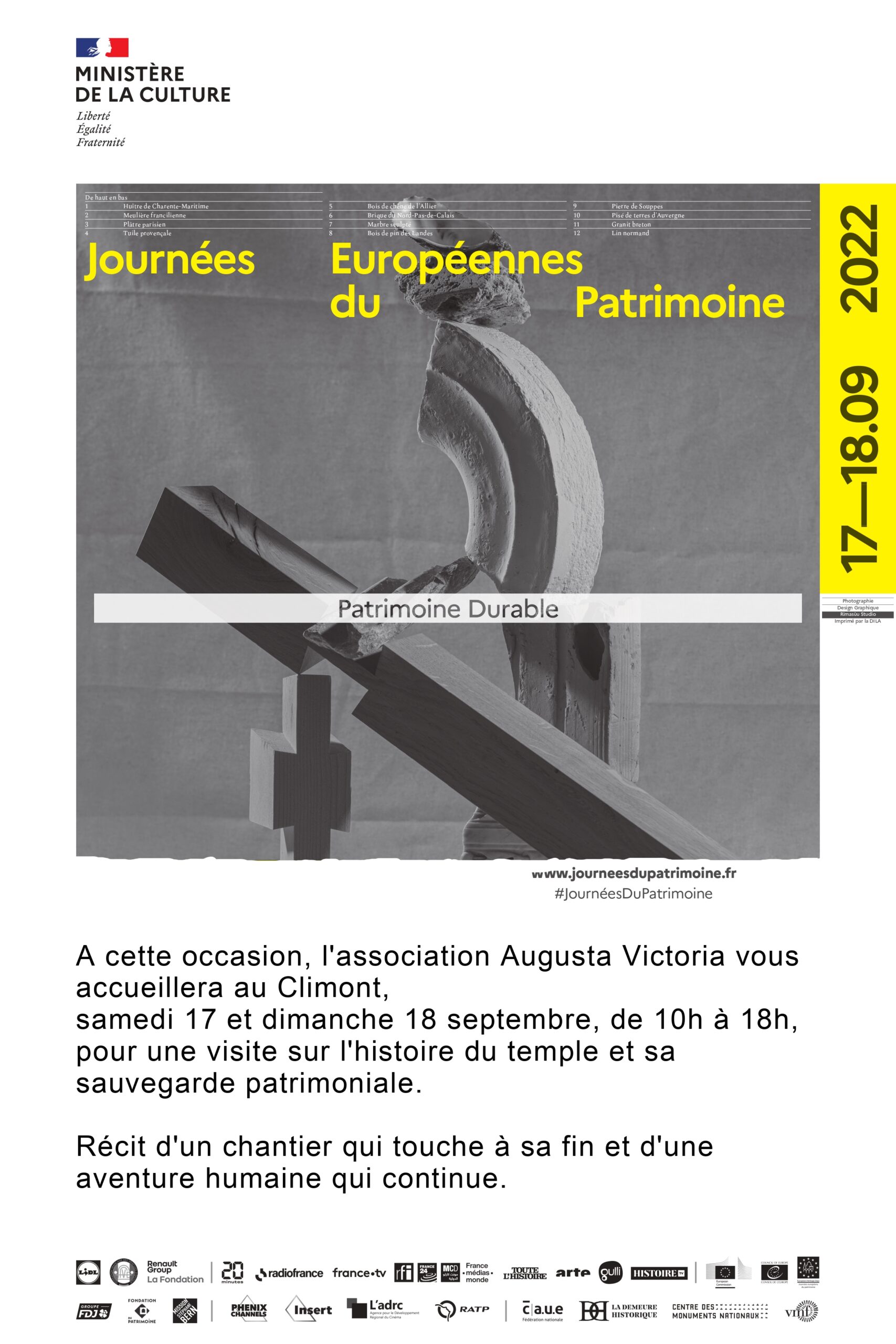 Association Augusta Victoria (Journée du Patrimoine) @ Temple du Climont | Urbeis | Grand Est | France
