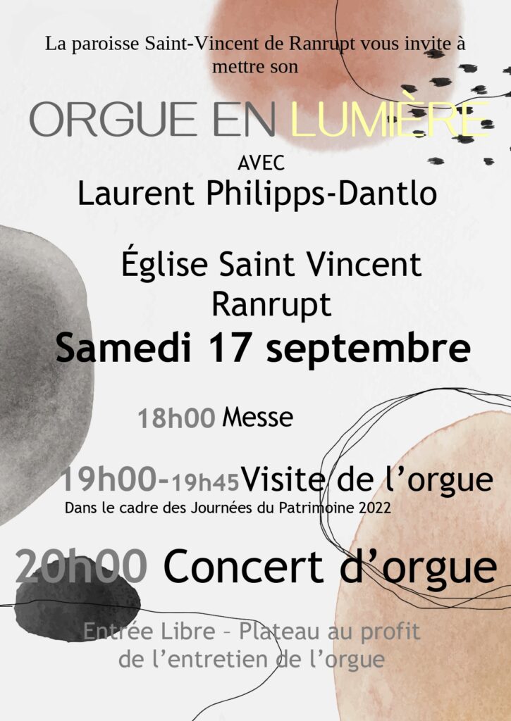 Orgue en lumière @ Eglise Saint-Vincent de Ranrupt | Ranrupt | Grand Est | France