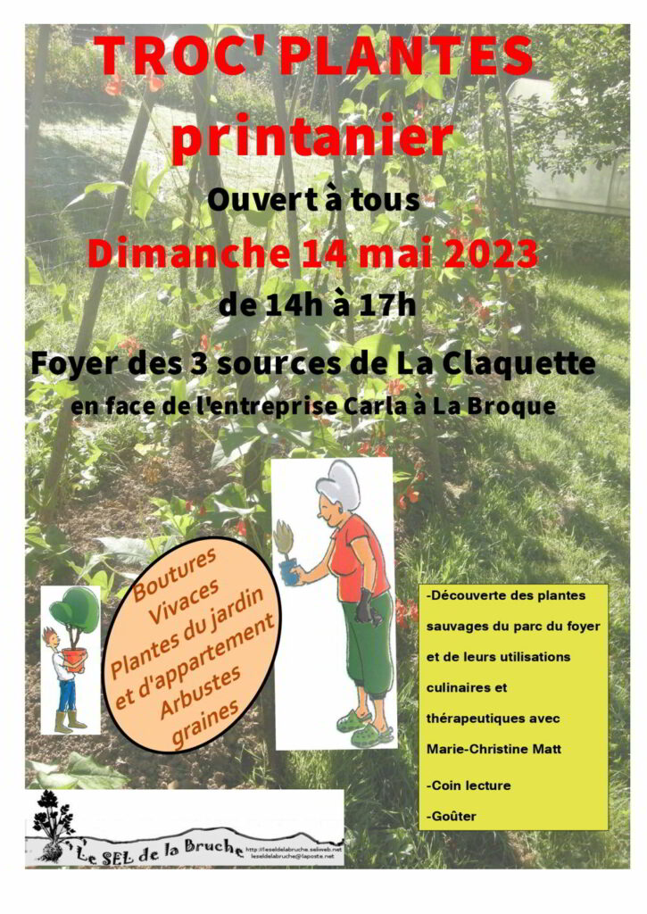 Troc Plantes Printanier 2023 @ Le foyer des 3 Sources | La Broque | Grand Est | France