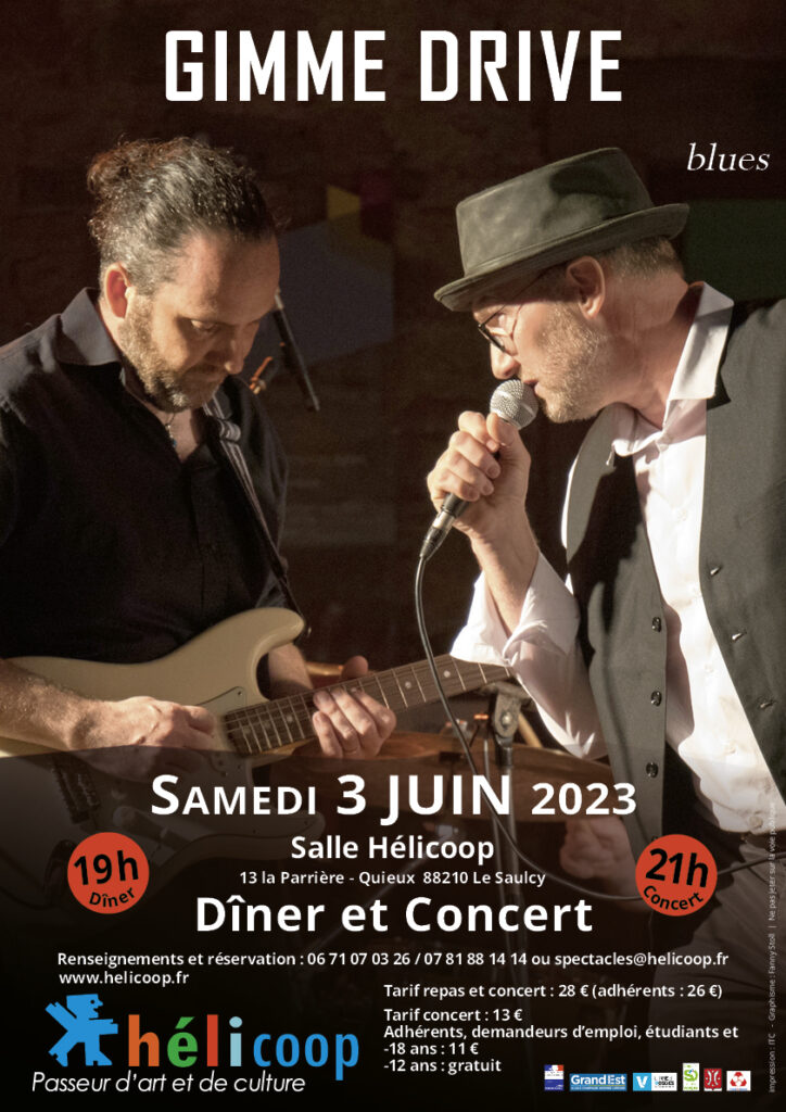 Dîner et Concert hélicoop @ Salle Hélicoop | Le Saulcy | Grand Est | France