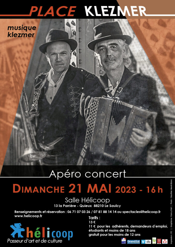 Apéro concert : musique Klezmer @ Salle Hélicoop | Le Saulcy | Grand Est | France
