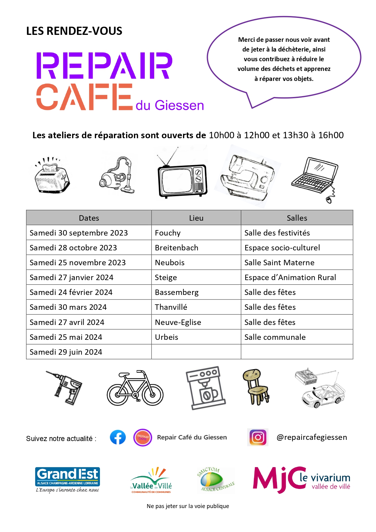 Repair Café @ Salle des festivités | Fouday | Grand Est | France