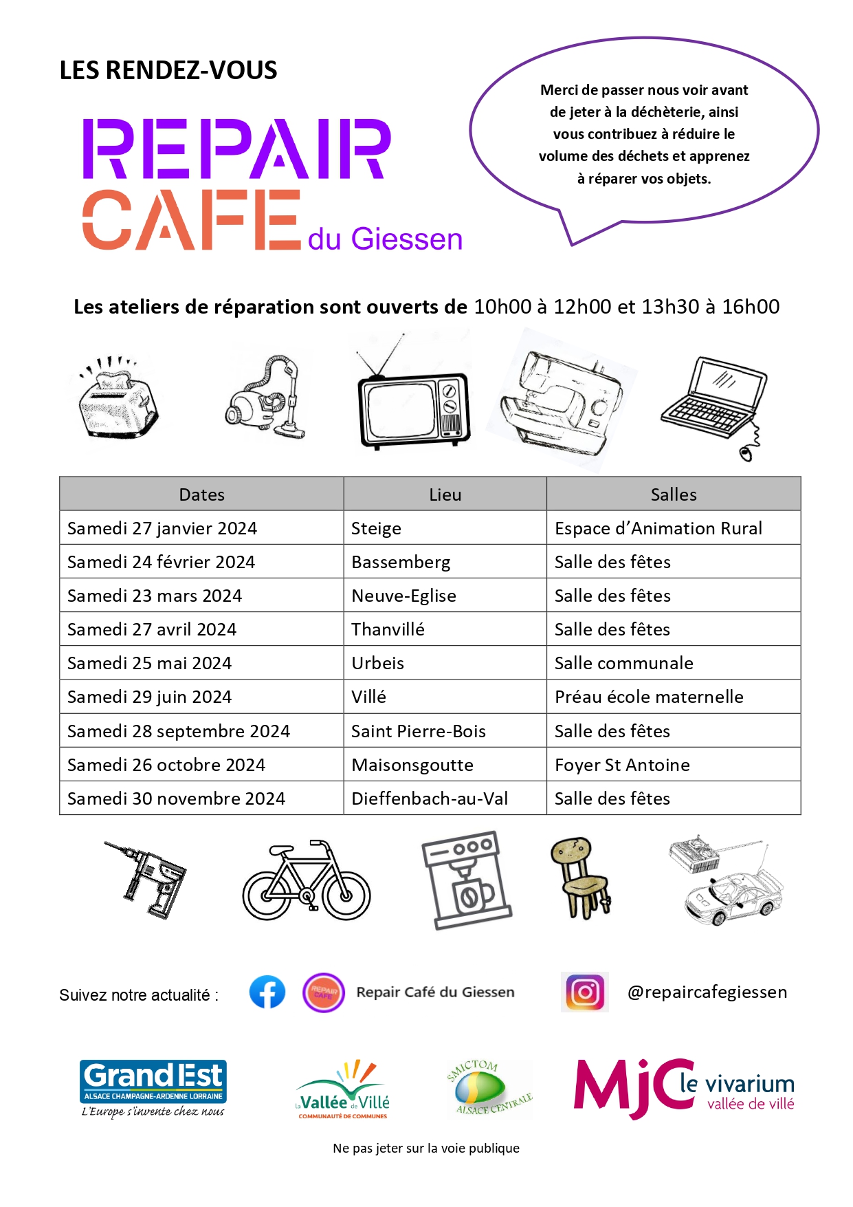 Repair Café à Urbeis @ Salle communale | Urbeis | Grand Est | France