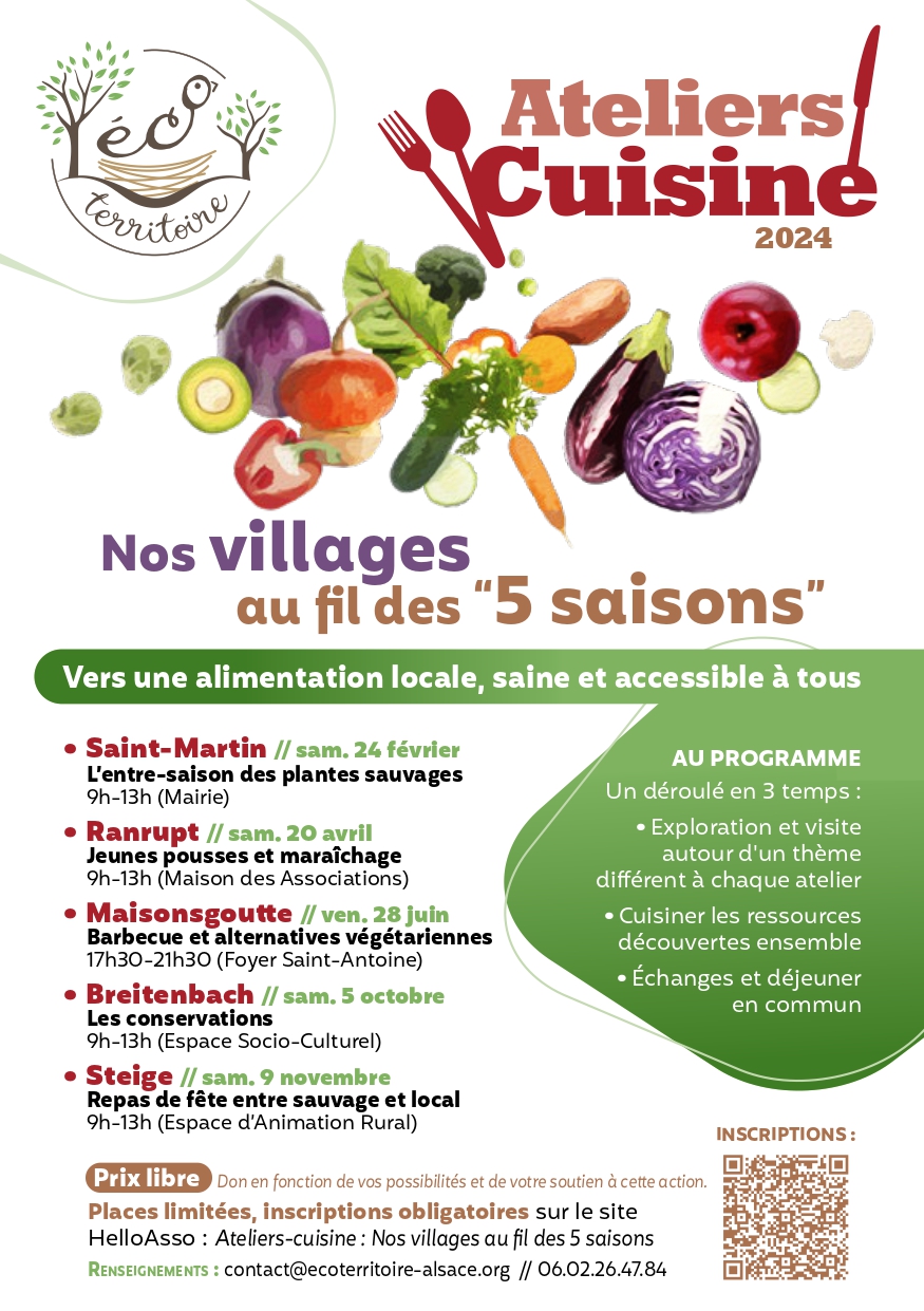 Atelier cuisine @ Maison des associations de Ranrupt | Ranrupt | Grand Est | France
