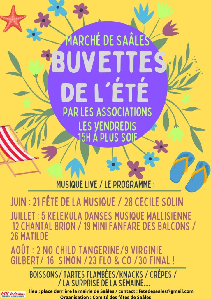 Buvettes de l'été : Mini Fanfare des Balcons @ Maison des associations | Saales | Grand Est | France