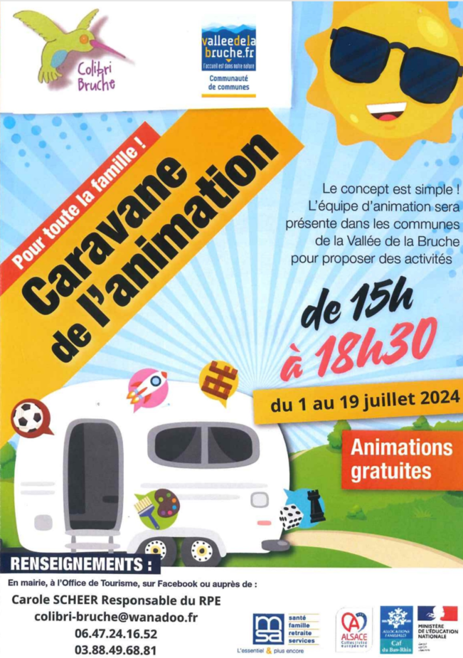 Caravane de l'animation 2024 @ Place de la Mairie | Ranrupt | Grand Est | France