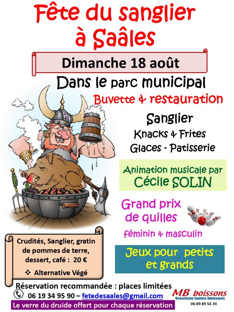 Fête du Sanglier à Saâles @ Parc municipal Saâles | Saales | Grand Est | France