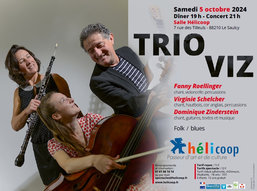 Concert "Trio Viz" @ Salle Hélicoop | Le Saulcy | Grand Est | France