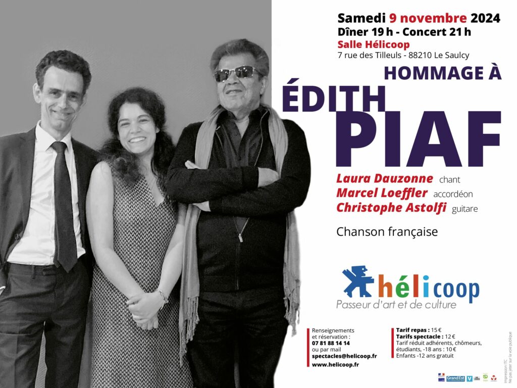 Hommage à Edith Piaf @ Salle Hélicoop | Le Saulcy | Grand Est | France