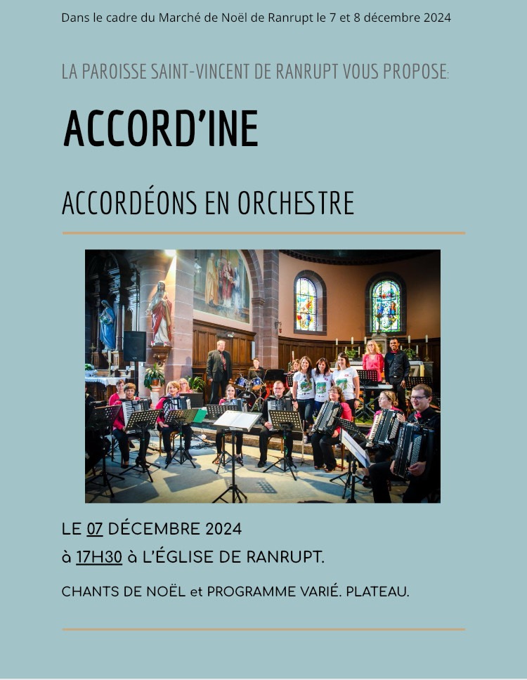 Concert Accordéons en Orchestre @ Eglise Saint-Vincent de Ranrupt | Ranrupt | Grand Est | France