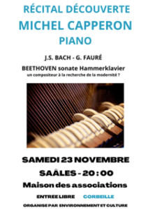 Récital de piano de Michel Capperon à Saâles @ Maison des associations | Saales | Grand Est | France