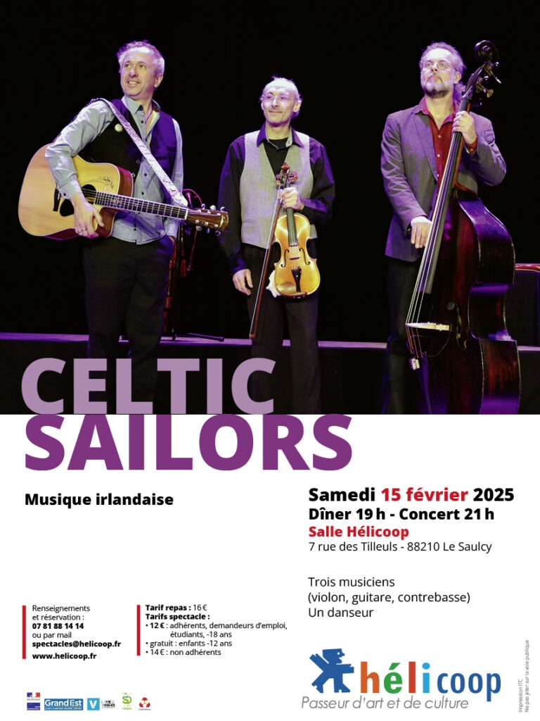 Dîner-concert Celtic Sailors @ Salle Hélicoop | Le Saulcy | Grand Est | France