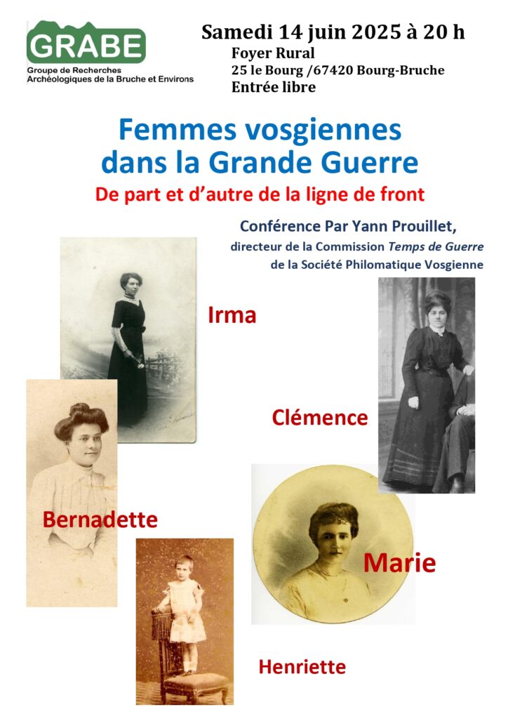 Femmes vosgiennes dans la Grande Guerre @ Foyer rural | Bourg-Bruche | Grand Est | France