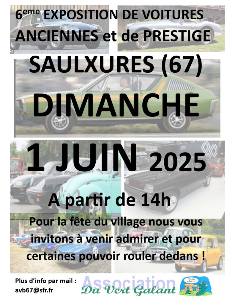 Exposition de voitures anciennes à Saulxures @ Maison des Loisirs | Saulxures | Grand Est | France