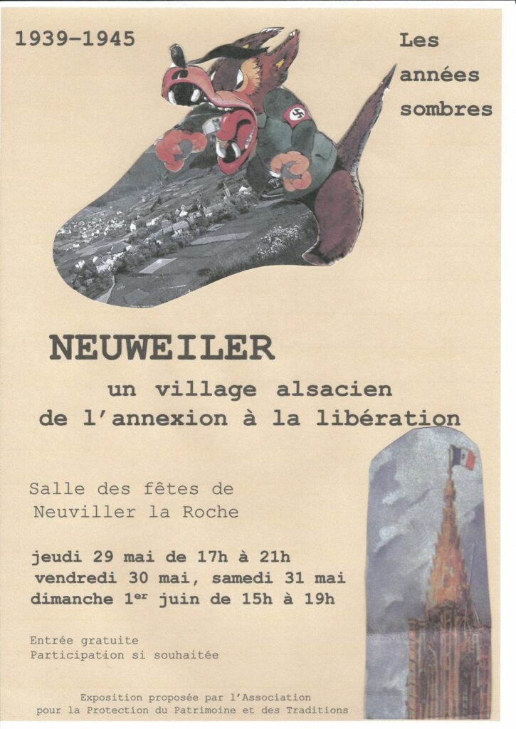 Exposition Neuweiler un village alsacien de l'annexion à la libération @ Salle des fêtes | Neuviller-la-Roche | Grand Est | France