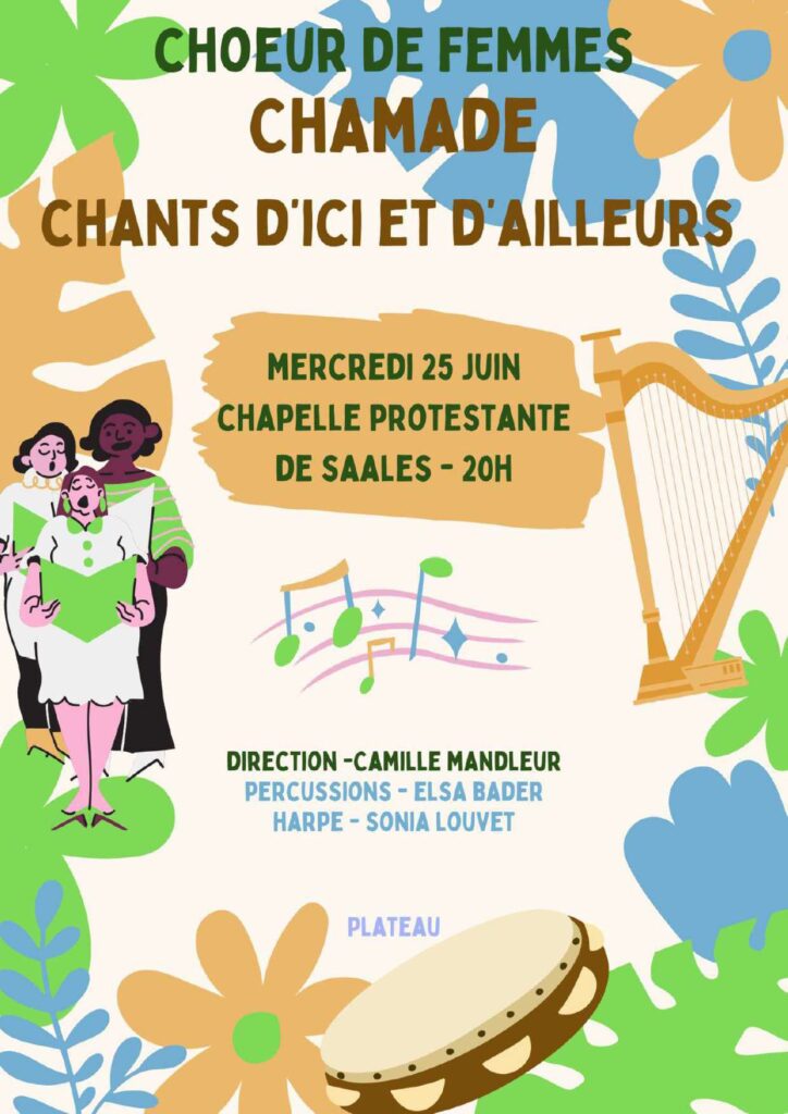 Chœur de Femmes Chamade @ Eglise protestante de Saâles | Saales | Grand Est | France