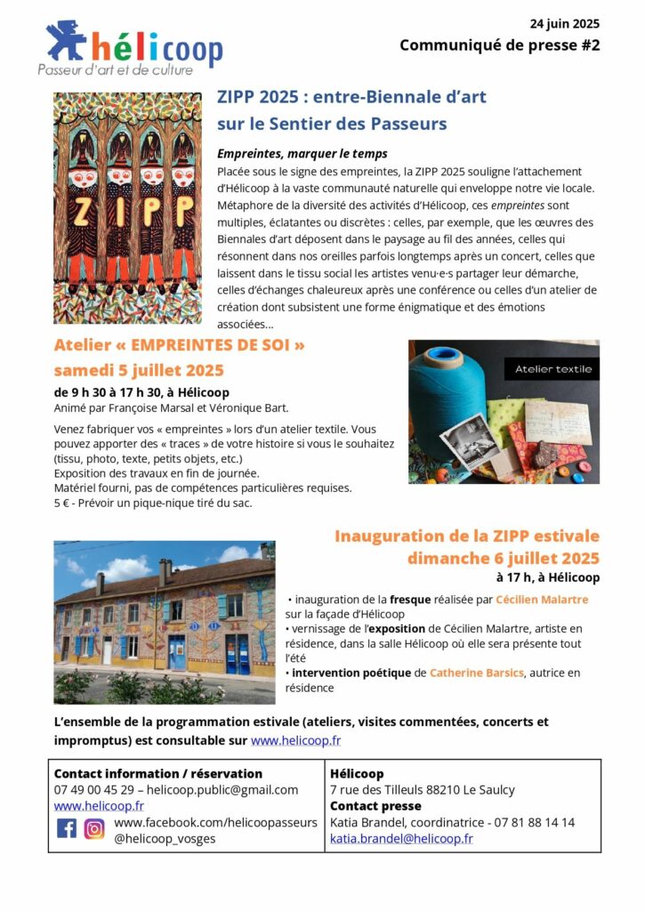 Hélicoop : Atelier "Empreintes de soi" @ Hélicoop | Le Saulcy | Grand Est | France