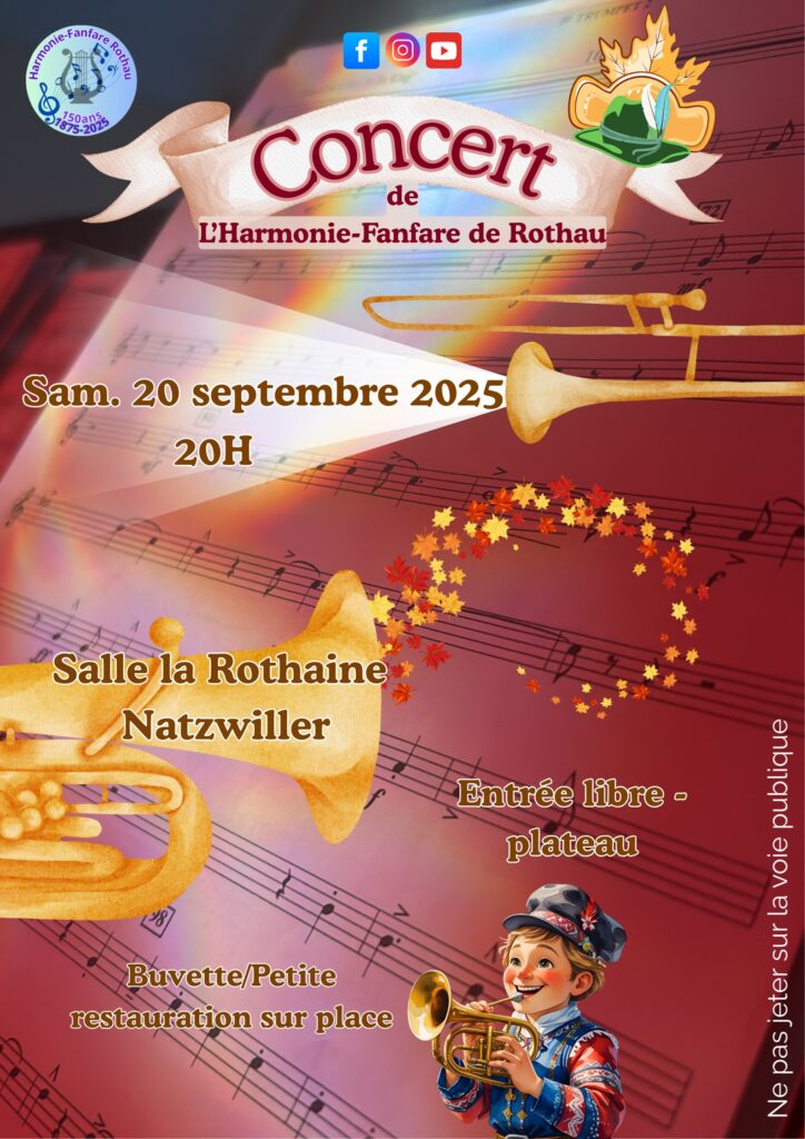 Concert Harmonie_Fanfare de Rothau @ Salle la Rothaine | Natzwiller | Grand Est | France