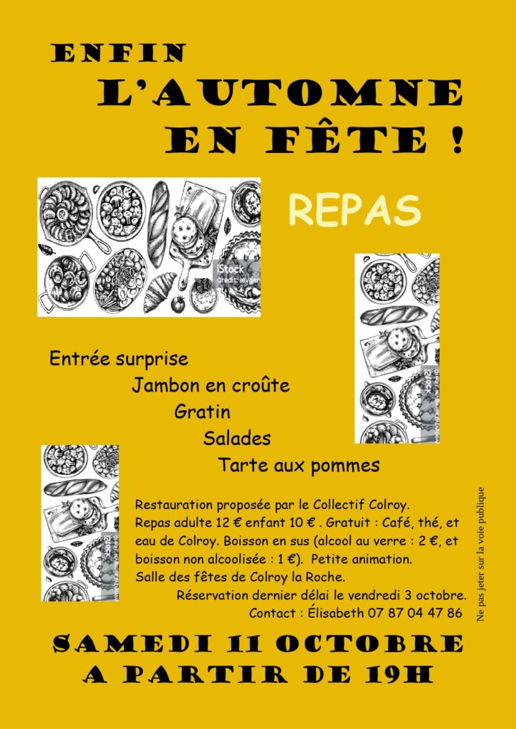 Fête d'automne repas @ Salle des fêtes | Colroy-la-Roche | Grand Est | France