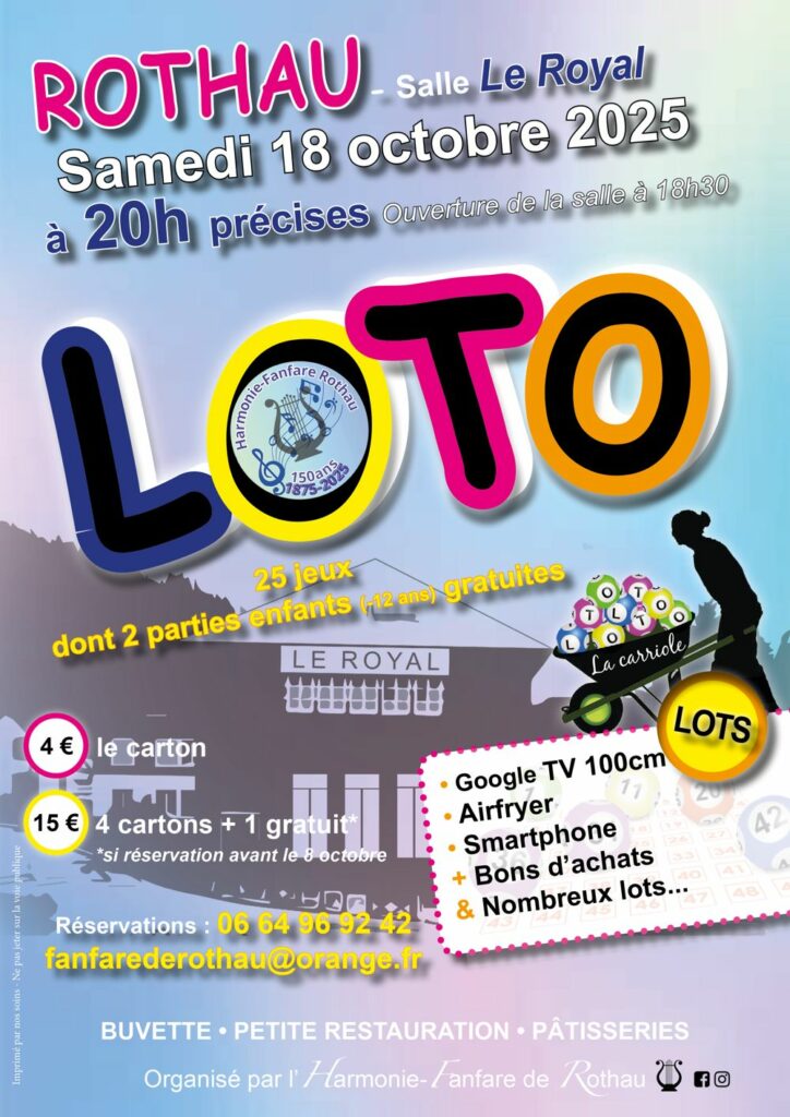 Loto à Rothau @ LE ROYAL | Rothau | Grand Est | France