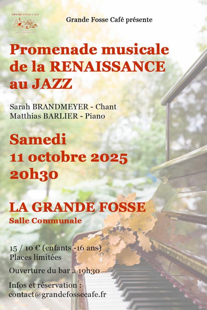 Promenade musicale du romantisme au jazz @ Salle Communale | La Grande-Fosse | Grand Est | France