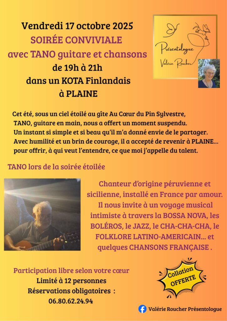 "Soirée conviviale et musicale" @ Au Cœur du Pin Sylvestre | Plaine | Grand Est | France