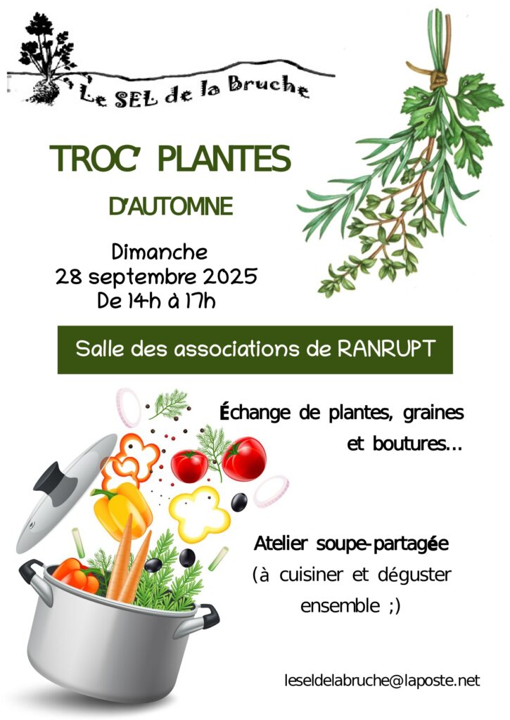 Troc Plantes d'Automne @ Maison des associations | Ranrupt | Grand Est | France
