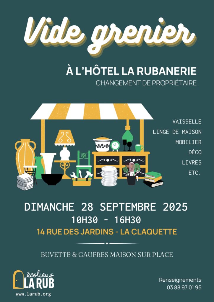 Vide grenier à l'hôtel La Rubanerie @ La Rubanerie | Rothau | Grand Est | France