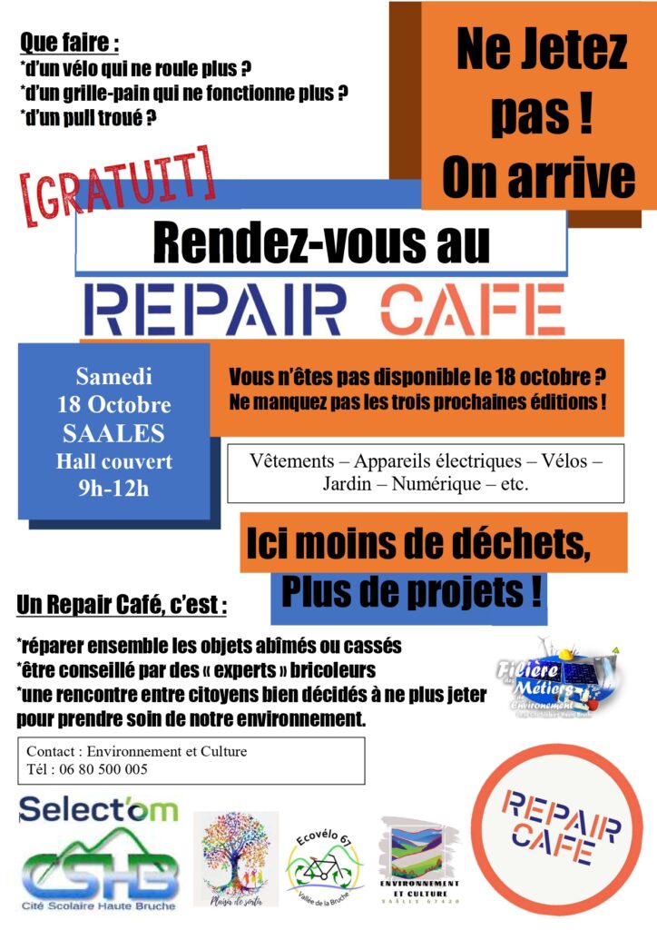 Repair Café à Saâles @ Halle du marché | Saales | Grand Est | France