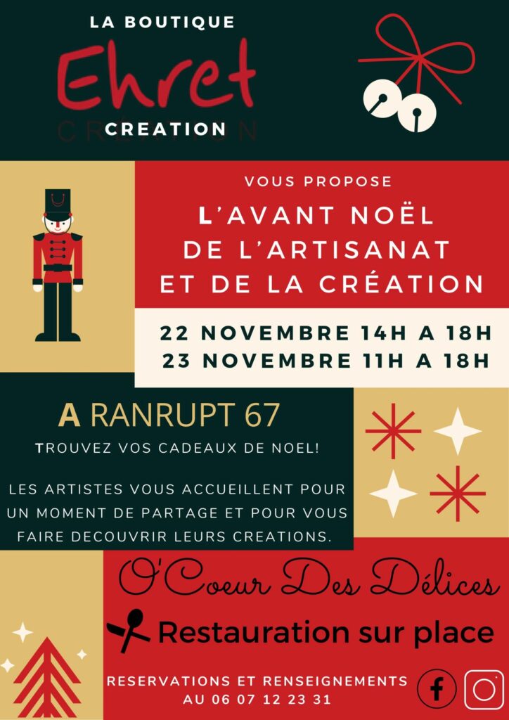 Week-end de l'artisanat et de la création @ Ehret Création | Ranrupt | Grand Est | France