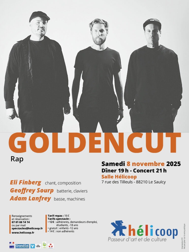 Concert GOLDENCUT @ Salle Hélicoop | Le Saulcy | Grand Est | France